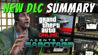 Summary of the New GTA Online Winter DLC Agents of Sabotage [upl. by Bogie]