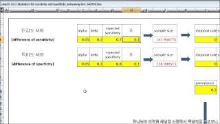 sample size calculation for sensitivity and specificity [upl. by Toback]