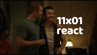 Gallavich Fans React 11x01 [upl. by Noiwtna]