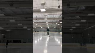 Salchow progress in an hour😶‍🌫️ day 23 figureskating adultfigureskating iceskating [upl. by Leahplar538]