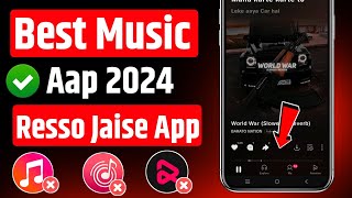 😍 best music app 2024  resso jaisa dusra app 2024  best music app for android  best song app [upl. by Krusche]