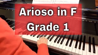 Arioso in F by Daniel Turk  A9  ABRSM piano grade 1 2021 amp 2022 [upl. by Apeed]