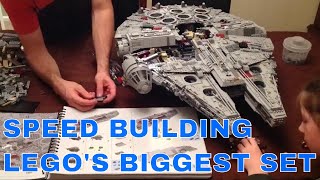 LEGO Star Wars 75192 SPEED BUILD  UCS Millennium Falcon Video [upl. by Howund181]