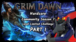 VoD Grim Dawn Hardcore  Community Season 7  Bleed trickster  Level limited challenges  Part 1 [upl. by Odarbil]