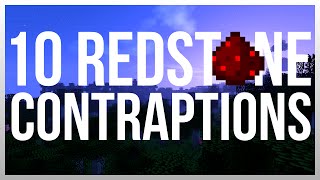 10 Redstone Contraptions You Need To Build [upl. by Ativet]