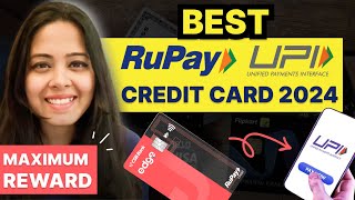 Best Rupay Credit Card 2024 for UPI Payment with Maximum Rewards  Best Credit Card in India [upl. by Larue874]