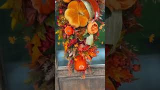 Fall is coming Who’s ready🍂 wreath wreathmaking falldecor [upl. by Ahsinek]