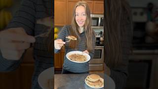 Healthy Banana Oat Blender Pancakes 🥞 [upl. by Enyallij214]