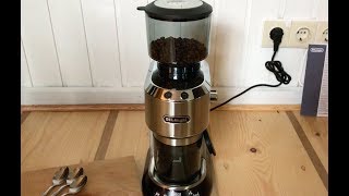 Die Delonghi Dedica KG 520 M Kaffeemühle im ausführlichen Test [upl. by Atikihs3]