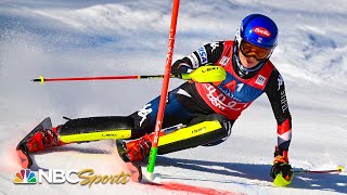 Mikaela Shiffrin STORMS to slalom win in Lienz Austria for World Cup victory No 93  NBC Sports [upl. by Siver]