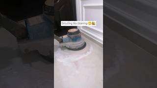 Tiles floor cleaning  acid washing tile grout 🏡  shorts [upl. by Eldin]