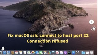 fix macOS ssh connect to host port 22 Connection refused [upl. by Vinson]