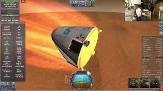 Landing the Dragon 2 On Mars  Kerbal Space Program [upl. by Laeria]