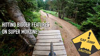 Super Morzine MTB 2022  Riding New Features  Evil Insurgent MX [upl. by Einej285]