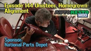 Unisteer rack and pinion column homemade alignment Mustang and Cougar Episode 144 Autorestomod [upl. by Burford202]