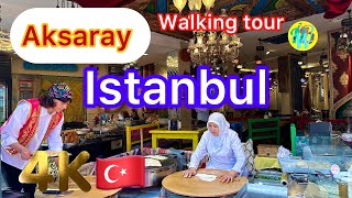 Aksaray Istanbul 28 October 2024Walking Tour 4k 60fps HDR [upl. by Asaph]