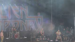 Alien Weaponry at Copenhell crowd doing maori haka 21 june 2019 [upl. by Jilleen]