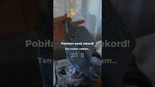 Sweter na szydełku w 23 h 🫣 crochet handmade [upl. by Lenoyl]