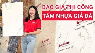 Báo giá thi công tấm nhựa giả đá mới nhất 2023 [upl. by Allan]