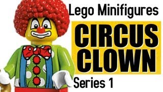 Lego Minifigures Series 1  Circus Clown  MinifigCentral Unpacking Video amp Toy Review [upl. by Cooperman]