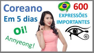 Aprender Coreano em 5 dias  Conversação para iniciantes [upl. by Airetnahs]