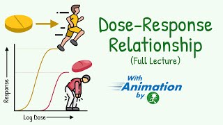 DoseResponse Relationship  Pharmacodynamics Lecture  Potency Efficacy Therapeutic Index etc [upl. by Whitby]