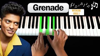 How to play Grenade by Bruno Mars on Piano Part 3 [upl. by Niwled]