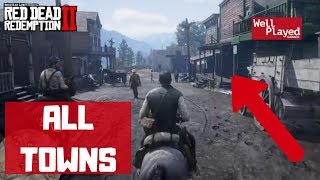 ALL TOWNCITIES IN RED DEAD REDEMPTION 2 [upl. by Waddington]