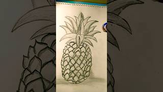 Pineapple drawing art drawing pineapple 🍍🍍 [upl. by Iolanthe]