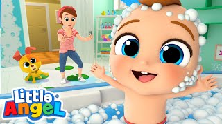 Be Safe During Bath Time Song  Little Angel Kids Songs amp Nursery Rhymes [upl. by Rimma]