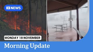 Storms lash NSW and bushfires in western Victoria  ABC NEWS [upl. by Haidabej68]