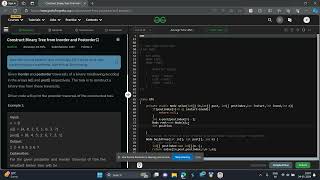 Construct Binary Tree from Inorder and Postorder GFG POTD JAVA Solution geeks for geeks potd [upl. by Ahtelahs]