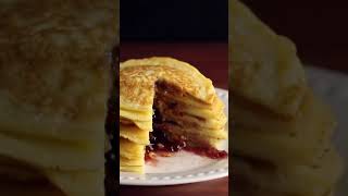 The BEST Peanut Butter amp Jelly Pancakes EVER shorts [upl. by Ledniahs210]