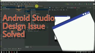 How to Fix Design Preview issue  Button Text not Showing in Android Studio  SMKTECH [upl. by Kcirdec]