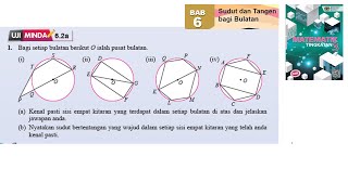 KSSM Matematik Tingkatan 3 Bab 6 sudut dan tangen bagi bulatan uji minda 62a no1 tingkatan 3 [upl. by Hsepid159]