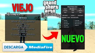 COMO DESCARGAR EL NUEVO MENU DE TRAMPAS PARA GTA SAN ANDREAS PC [upl. by Aceissej]