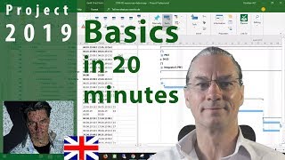 1 MS Project 2019 ● Basics in 20 Minutes ● Easy [upl. by Lashonde]