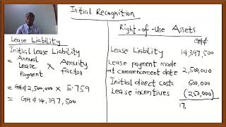 LESSEE ACCOUNTING  LEASE PAYMENTS MADE IN ADVANCE IFRS 16 [upl. by Pauiie167]