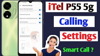 iTel p55 5g call setting  itel p55 smart call setting   itel p55 calling features [upl. by Pruchno]