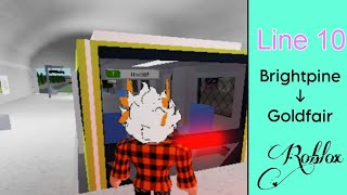 Roblox Angulans Automatic SubwayLine 10 Brightpine →Goldfair [upl. by Rairb]