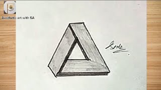 How to draw The Impossible Triangle  The Easy Way  Narrated stepbystep [upl. by Gnilyam744]