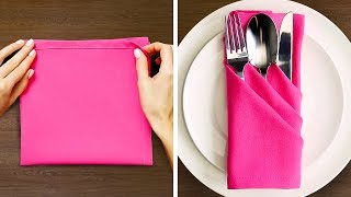 27 NAPKIN FOLD IDEAS [upl. by Bundy]