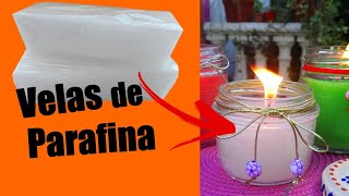 Como hacer VELAS con PARAFINA [upl. by Chev224]