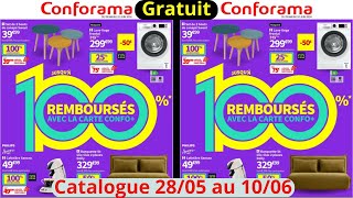 Catalogue Conforama Arrivage juin REMBOURSé GRAUIT [upl. by Euphemia]