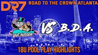 7on7 Football Highlights  BDA 18u vs Loot Runner in Pool Play at DR7 Atlanta DR7 7v7 [upl. by Eekcaj]