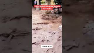 Floods in Luton Dunstable Bedford new news neiperte flood flooding floodnews [upl. by Avek]