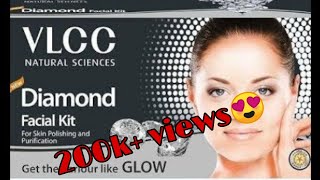 How to do facial at home VLCC diamond facial kit review and demo [upl. by Nniw]