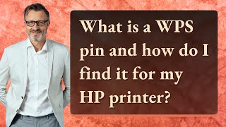 How to Find the WPS PIN to Complete Printer Setup  HP Printers  HP Support [upl. by Alleusnoc543]