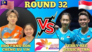 R32🇲🇾Hoo Pang RonCheng Su Yin VS 🇸🇬Terry HeeJessica Tan🔥💪‼️hongkongopen2024 [upl. by Topliffe]