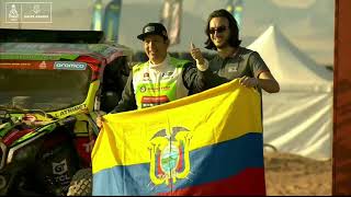 Sebastián Guayasamín compitiendo en el Dakar 2024 en Arabia Saudita en su décima participación [upl. by Reyotal]